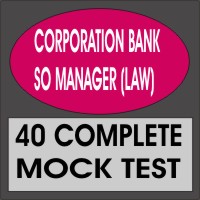 corporation bank so law exam mock test 